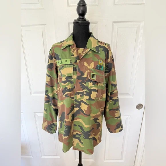 Free People Tricia Fix Camo with Colorful Embroidered Back - Picture 14 of 16